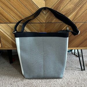 Stylish Gray and Black Tote Bag
